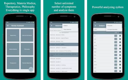 Gameplay screenshot from homeo assistant for Android