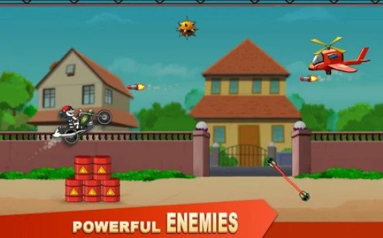 Gameplay screenshot from honey bunny ka jetpack hero run the game for Android