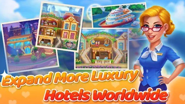 Gameplay screenshot from hotel marina grand hotel tycoon cooking games for Android
