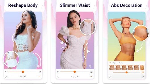 Gameplay screenshot from hotune body editor and face slim for Android