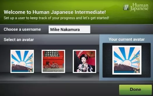 Gameplay screenshot from human japanese intermediate for Android