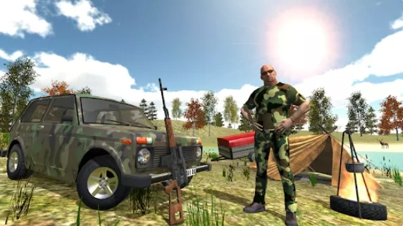 Gameplay screenshot from hunting simulator 4x4 for Android