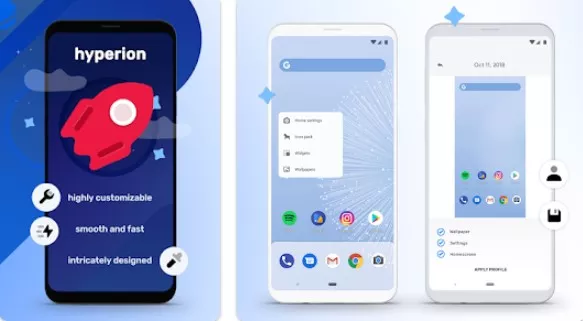 Gameplay screenshot from hyperion launcher for Android