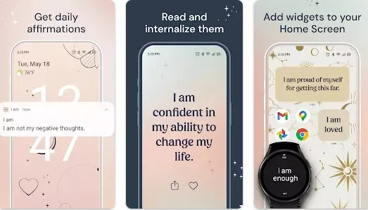 Gameplay screenshot from i am daily affirmations for Android