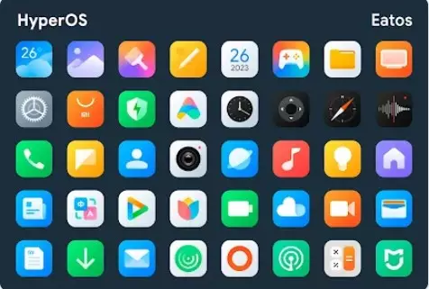 Gameplay screenshot from icon pack for hyperos for Android