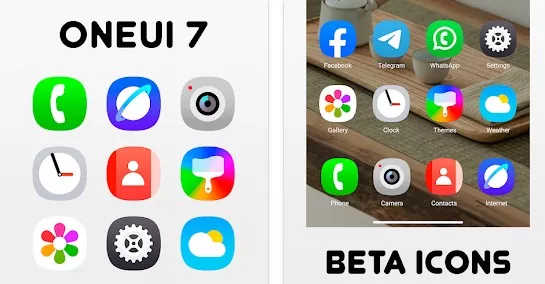 Gameplay screenshot from icon pack for oneui 7 for Android