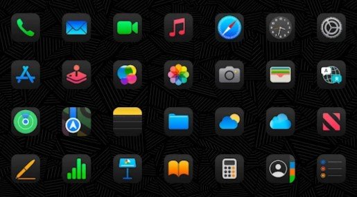 Gameplay screenshot from idarkos 18 icon pack for Android