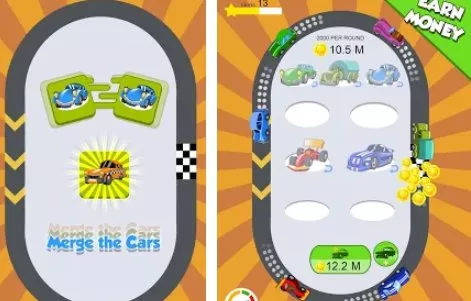 Gameplay screenshot from idle car merger for Android