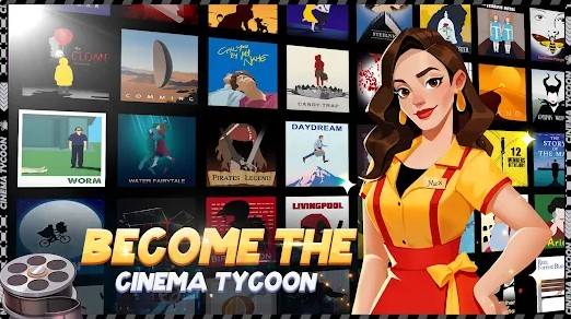 Gameplay screenshot from idle cinema tycoon idle games for Android