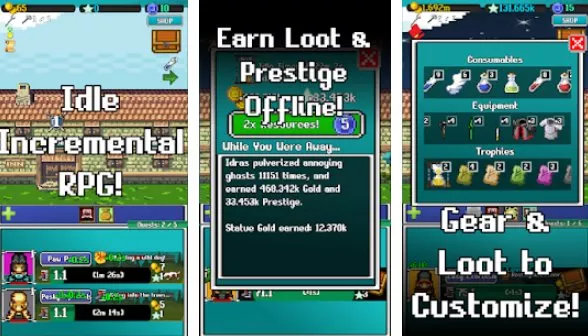  Idle Combat: Pixels (Clicker & Retro RPG)