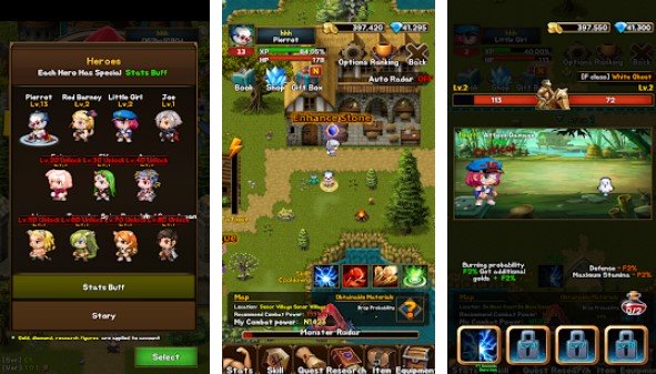 Gameplay screenshot from idle dungeons for Android