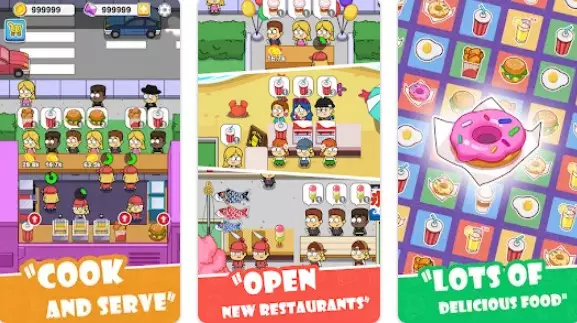 Gameplay screenshot from idle food bar food truck for Android