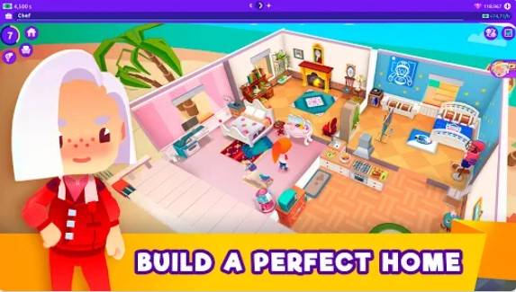 Gameplay screenshot from idle life sim simulator game for Android