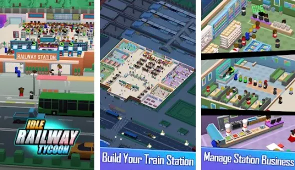 Gameplay screenshot from idle railway tycoon for Android