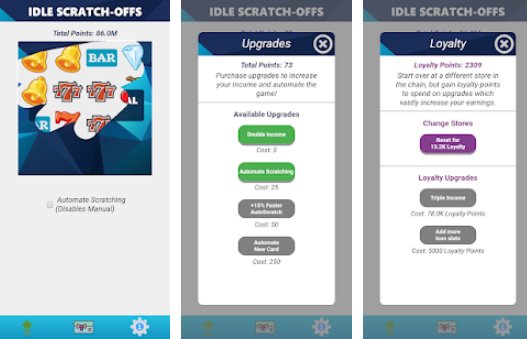 Gameplay screenshot from idle scratch off for Android