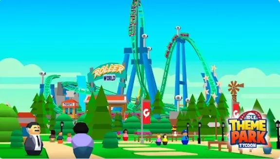 Gameplay screenshot from idle theme park tycoon for Android