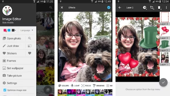 Gameplay screenshot from image editor for Android
