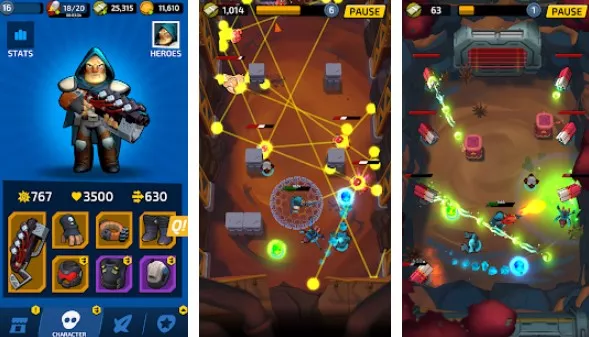 Gameplay screenshot from impossible space a space hero for Android
