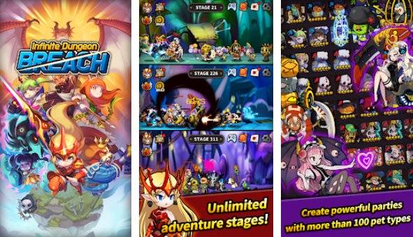  Infinite Dungeon Breach Plus: Pet Raising Idle RPG APK