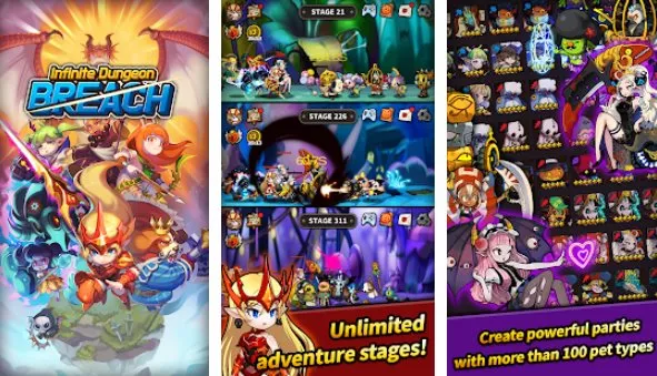  Infinite Dungeon Breach Plus: Pet Raising Idle RPG APK