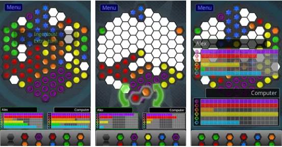 Gameplay screenshot from ingenious the board game for Android