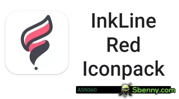  InkLine Red Iconpack