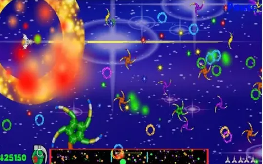 Gameplay screenshot from invaliens galaxy defender pro for Android