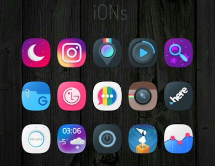 Gameplay screenshot from ions icon pack for Android