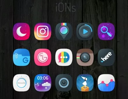 Gameplay screenshot from ions icon pack for Android