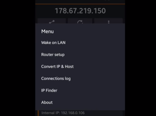 Gameplay screenshot from ip tools premium for Android