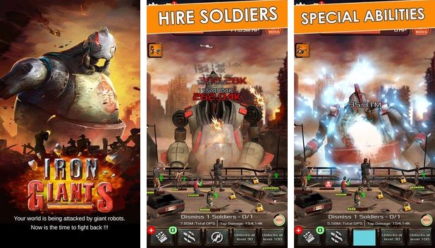  Iron Giants: Tap Robot Games