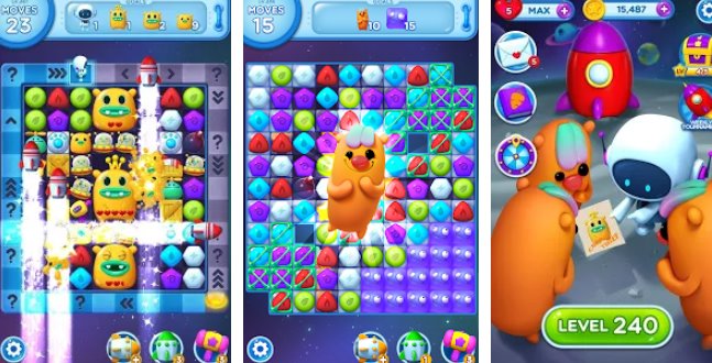 little odd galaxy match 3 puzzle game MOD APK Android