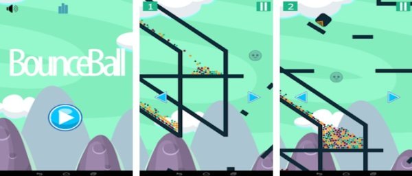 Gameplay screenshot from jumping ball pro for Android
