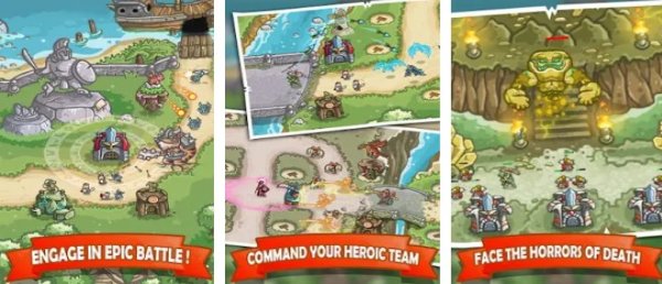 Gameplay screenshot from kingdom defense 2 empire warriors tower defense for Android