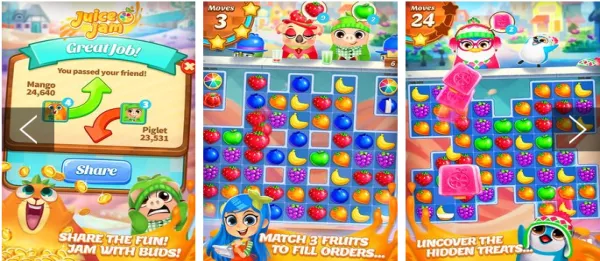 Gameplay screenshot from juice jam for Android