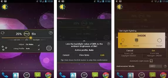 Gameplay screenshot from lu aAuto brightness for Android