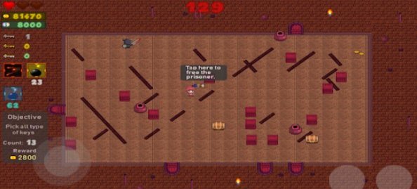 Gameplay screenshot from lost in dungeon rogue like dungeon crawller for Android