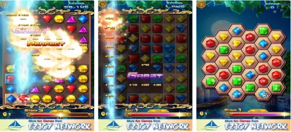 Gameplay screenshot from jewels dash for Android