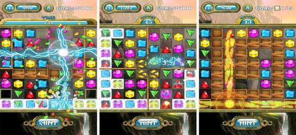 Gameplay screenshot from jewels saga for Android
