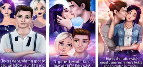 Gameplay screenshot from love story games romance mystery for Android