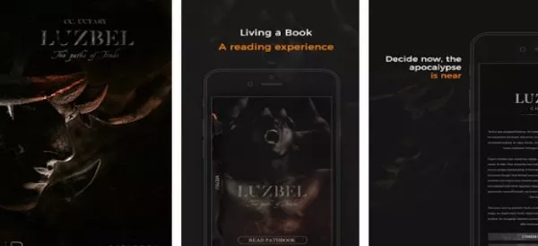 Gameplay screenshot from luzbel interactive horror book multiple endings for Android