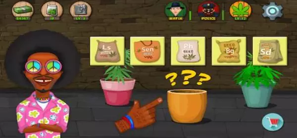 Gameplay screenshot from kush tycoon pot empire for Android