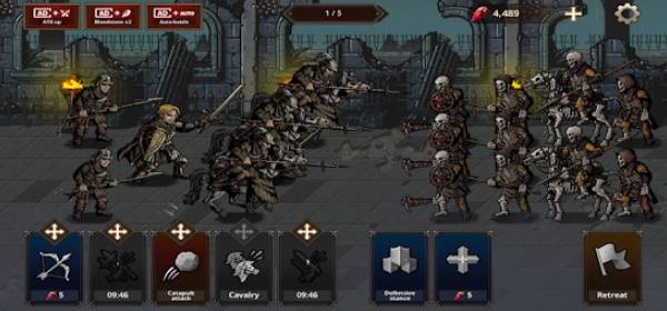 Gameplay screenshot from king s blood the defense for Android