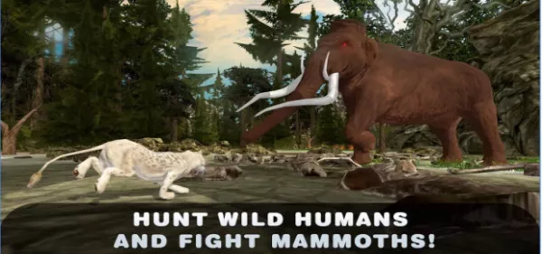 Gameplay screenshot from life of sabertooth tiger 3d for Android