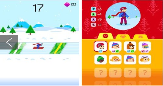 Gameplay screenshot from ketchapp winter sports for Android