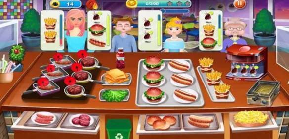 Gameplay screenshot from kitchen master fastfood restaurant for Android