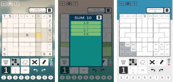Gameplay screenshot from killer sudoku for Android