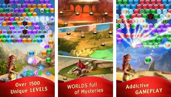 lost bubble bubble shooter MOD APK Android