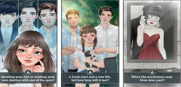 Gameplay screenshot from love story games amnesia for Android