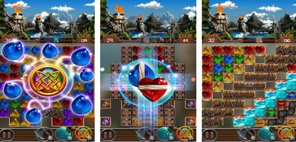 Gameplay screenshot from jewel the lost viking for Android